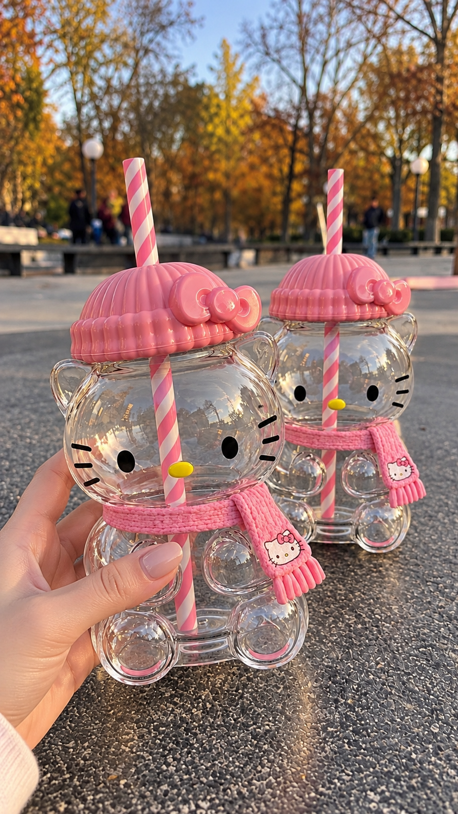 Hello Kitty Glass Cup 20oz
