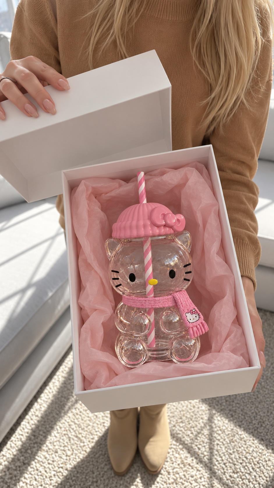 Hello Kitty Glass Cup 20oz