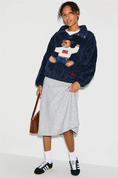 Bear Fleece Polo