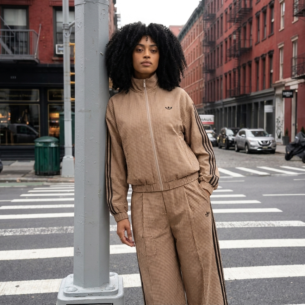 Checks Track Top Set — Jacket & Pants