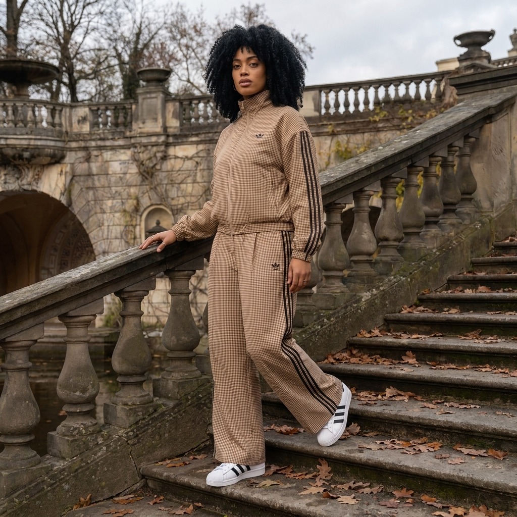 Checks Track Top Set — Jacket & Pants