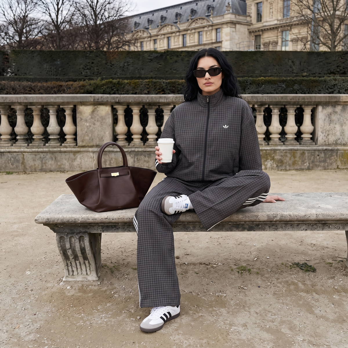 Checks Track Top Set — Jacket & Pants