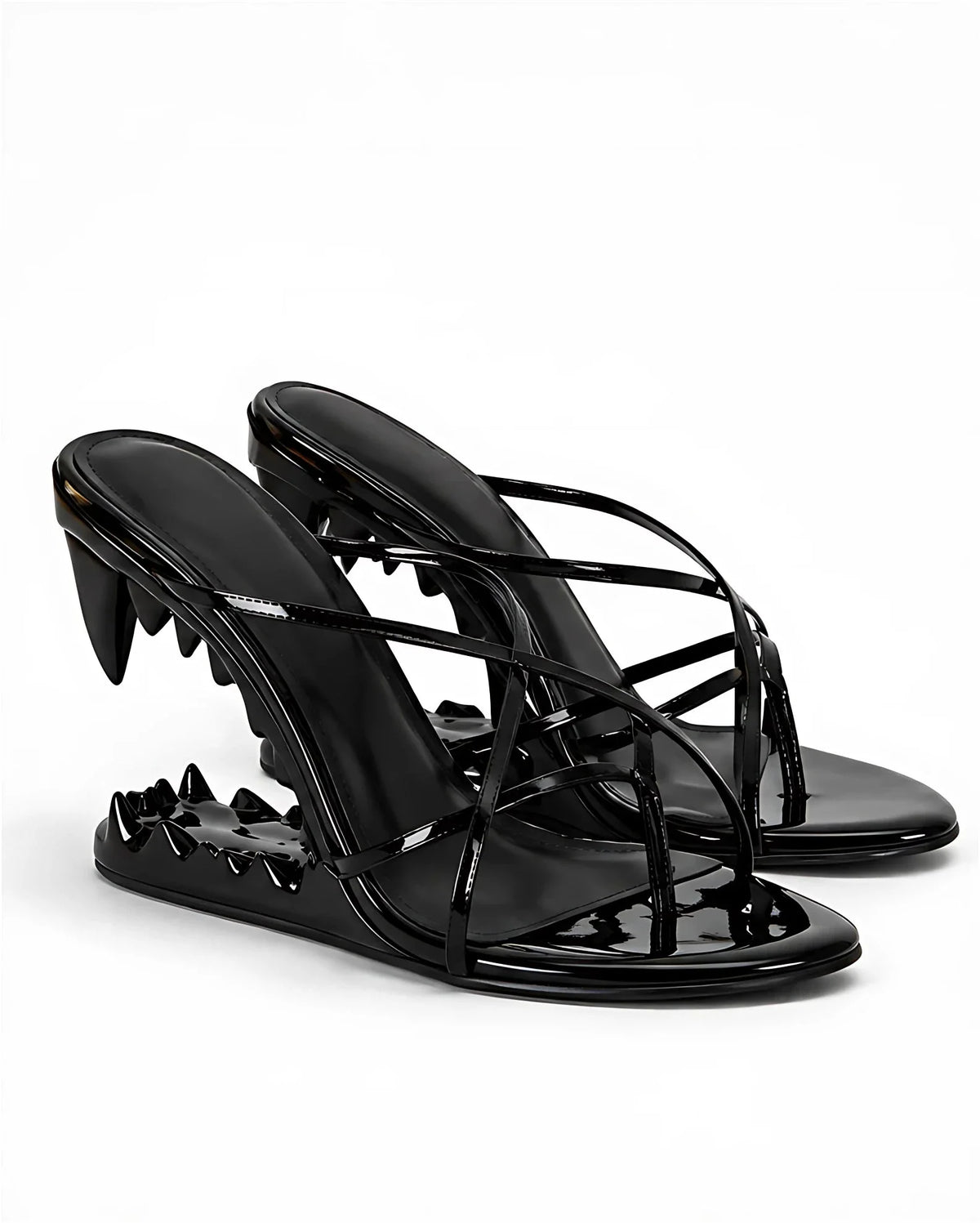 VELVET HEELS — BLACK