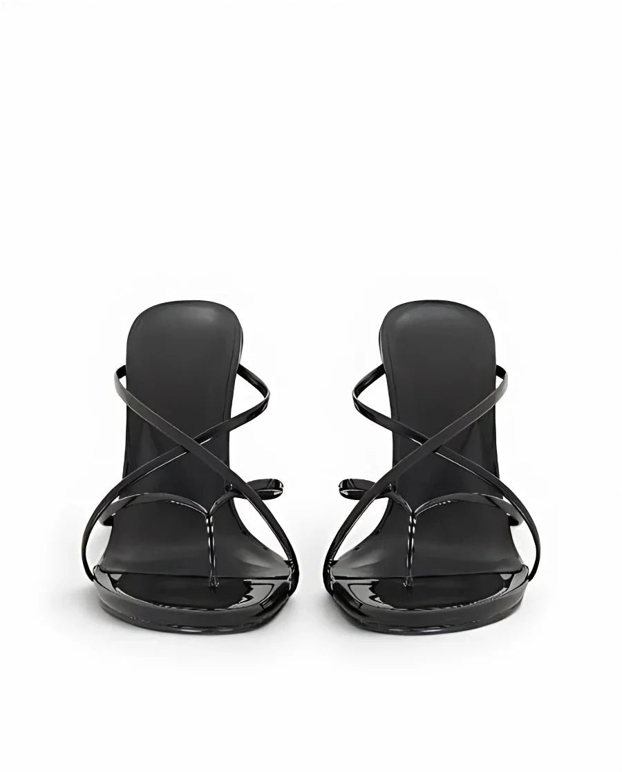 VELVET HEELS — BLACK