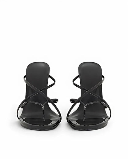 VELVET HEELS — BLACK